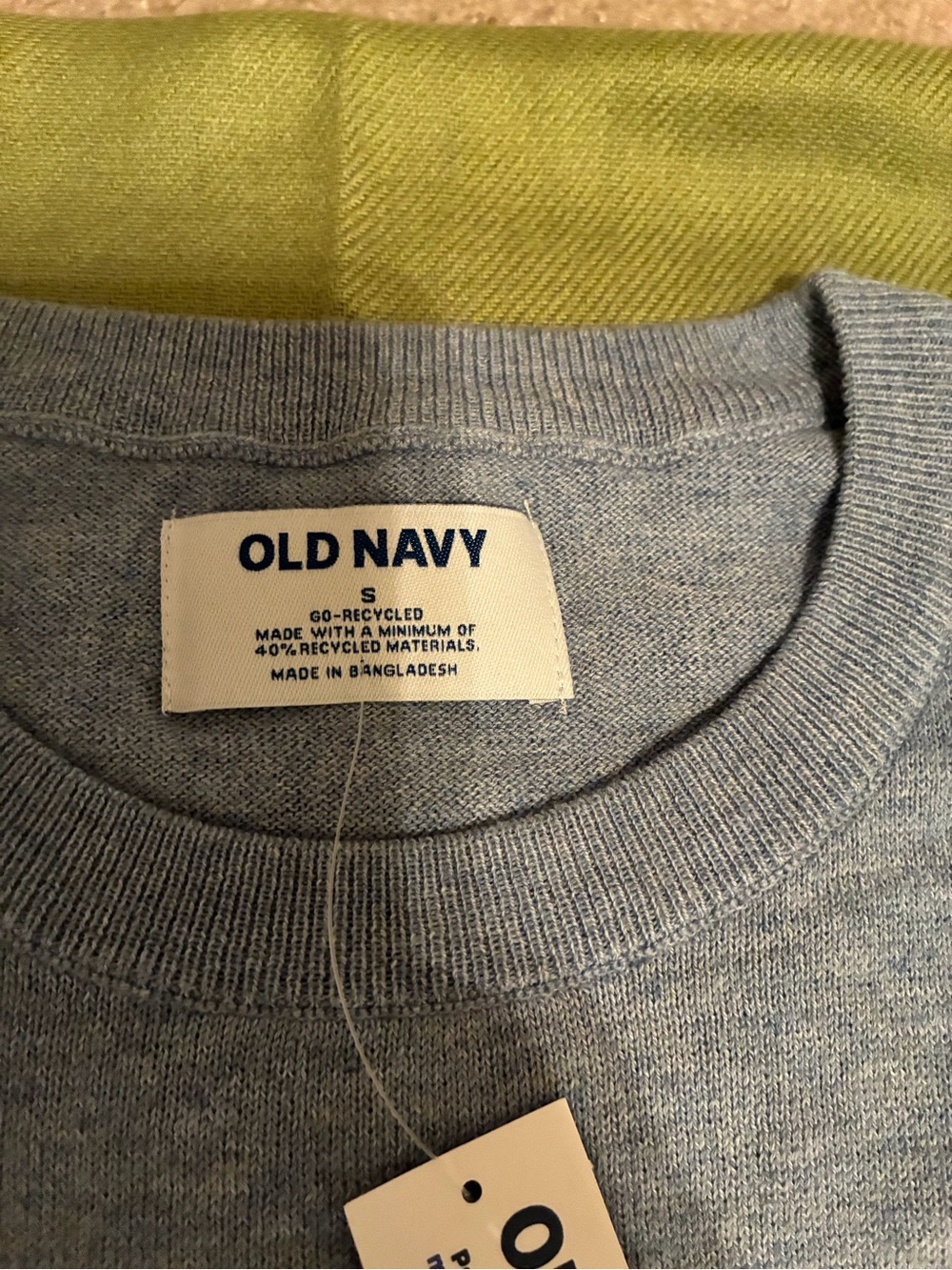 Old Navy Men’s Heather Light Blue Crewneck Sweater
